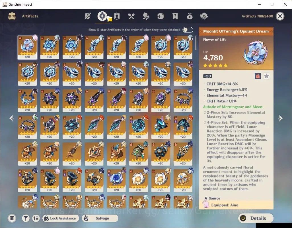 Genshin Impact Accounts ASIA|AR 58|13 Limited + 3 (*5Weap)|PremTeam [Flins image 15