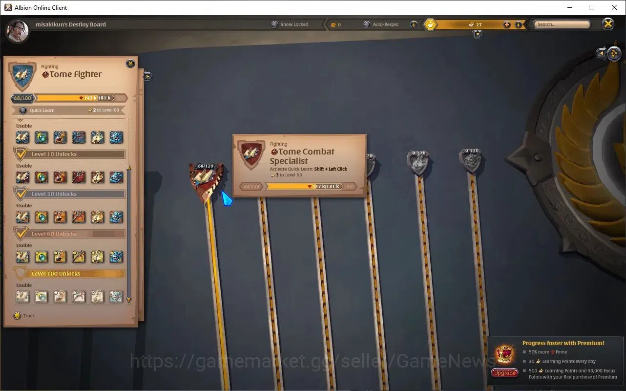 Albion Online Accounts High-End ASIA |5M Total Fame - 9,51M Bank Value|T8 Fiber Harvest Gather Equipment, T7 DualSword 7