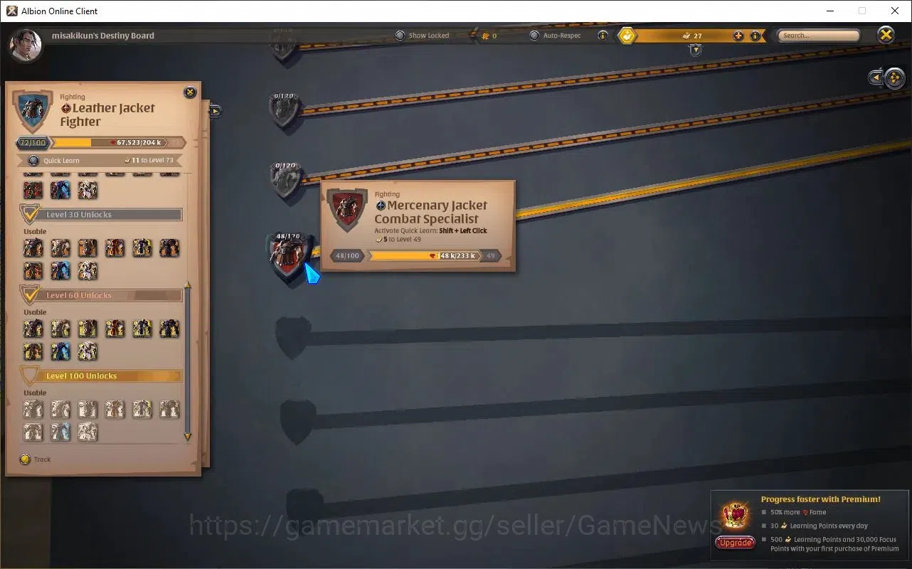 Albion Online Accounts High-End ASIA |5M Total Fame - 9,51M Bank Value|T8 Fiber Harvest Gather Equipment, T7 DualSword 8