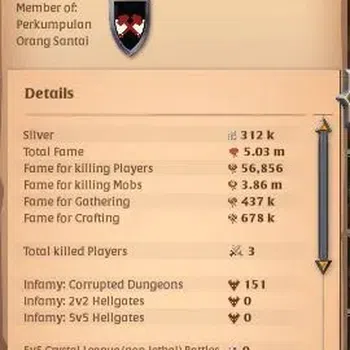 Albion Online Accounts High-End ASIA |5M Total Fame - 9,51M Bank Value|T8 Fiber Harvest Gather Equipment, T7 DualSword