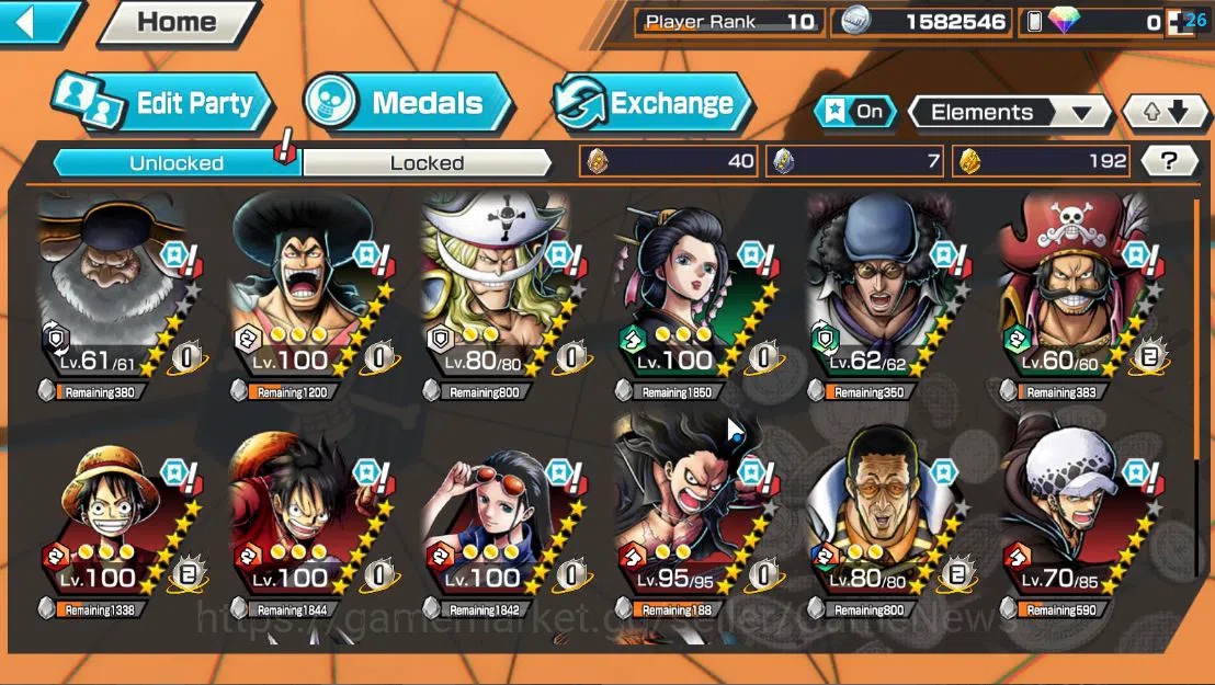 One Piece Bounty Rush Accounts Global|5 EX|5 Elder St.Saturn,[Borsalino],GP Edwar image 5