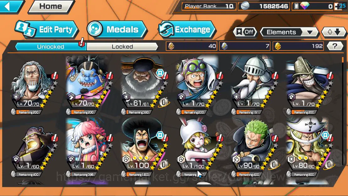 One Piece Bounty Rush Accounts Global|5 EX|5 Elder St.Saturn,[Borsalino],GP Edwar image 7