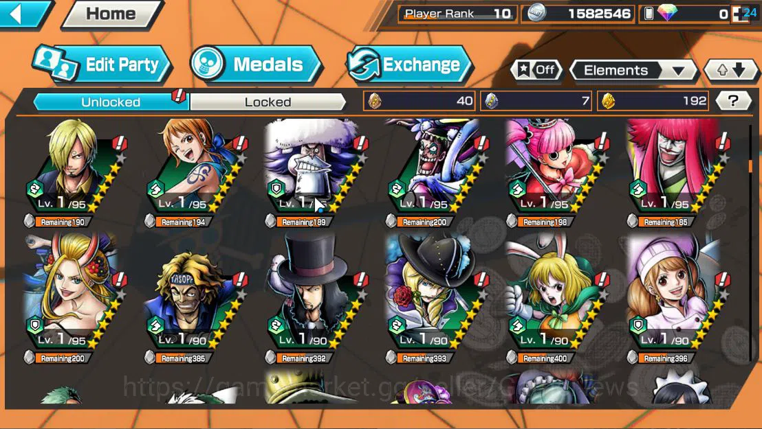 One Piece Bounty Rush Accounts Global|5 EX|5 Elder St.Saturn,[Borsalino],GP Edwar image 9
