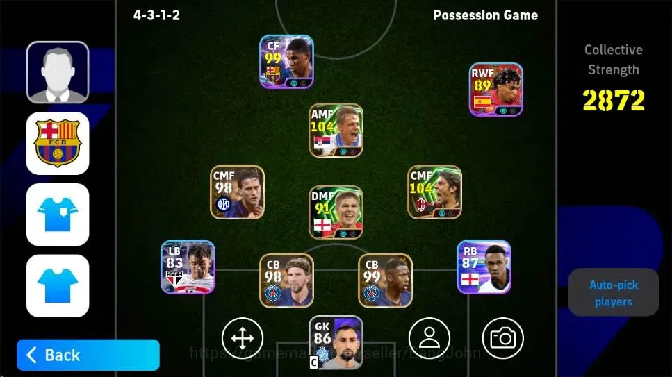 eFootball Accounts Android|PW 2872|Dragan Stojkovic Epic,Rul Costa Ep image 3