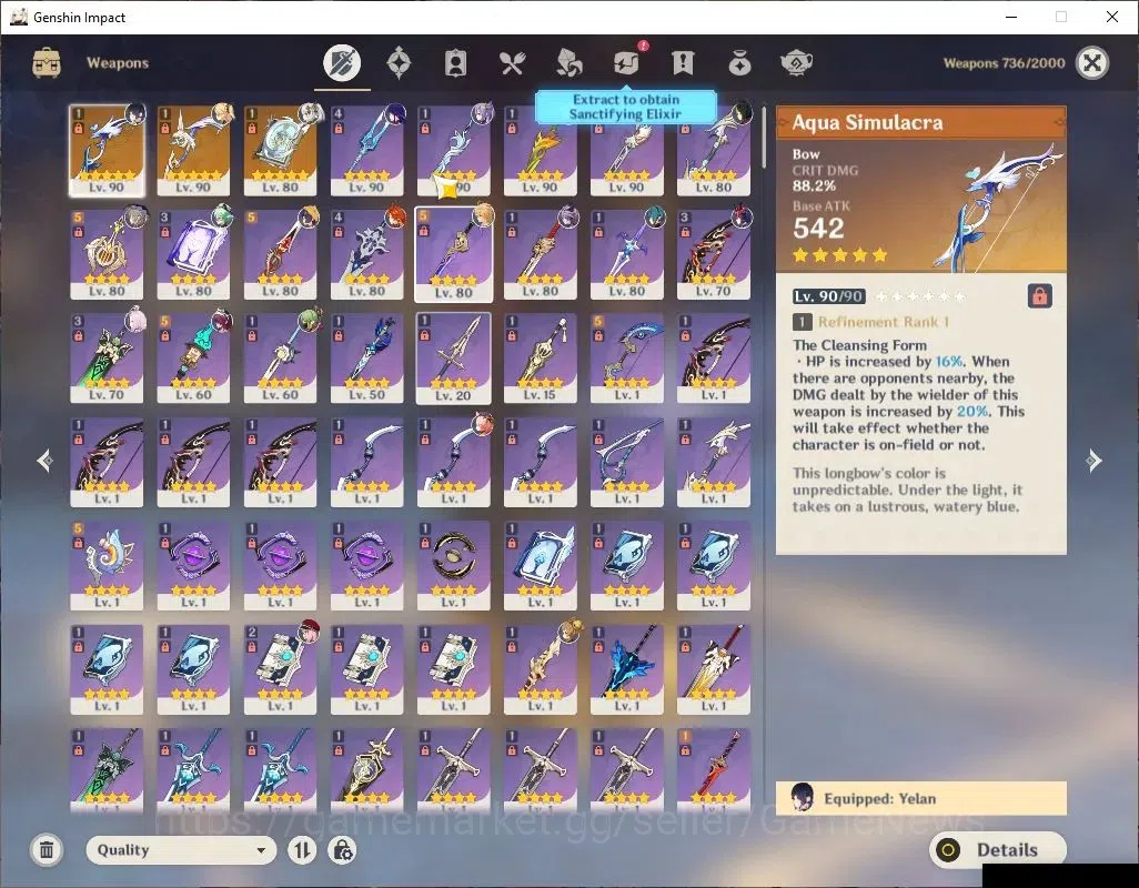 Genshin Impact Accounts ASIA|AR 57|6 Limited+3(*5Weapon)|NahidaC1,Mavuika, image 6