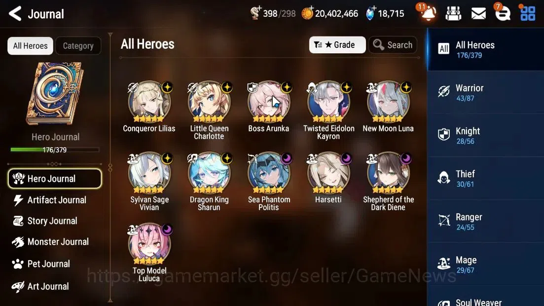 Epic Seven Accounts Global|Verif|NewEra|11 ML(SOTD Diene,BArunka,NM Lu image 4