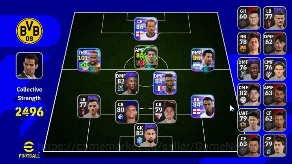eFootball Accounts Starter Android| Fresh Starter | Show Time Neymar Jr,Lionel Messi | Epic Rui Costa|PES2026|Check SS|EF2854 1