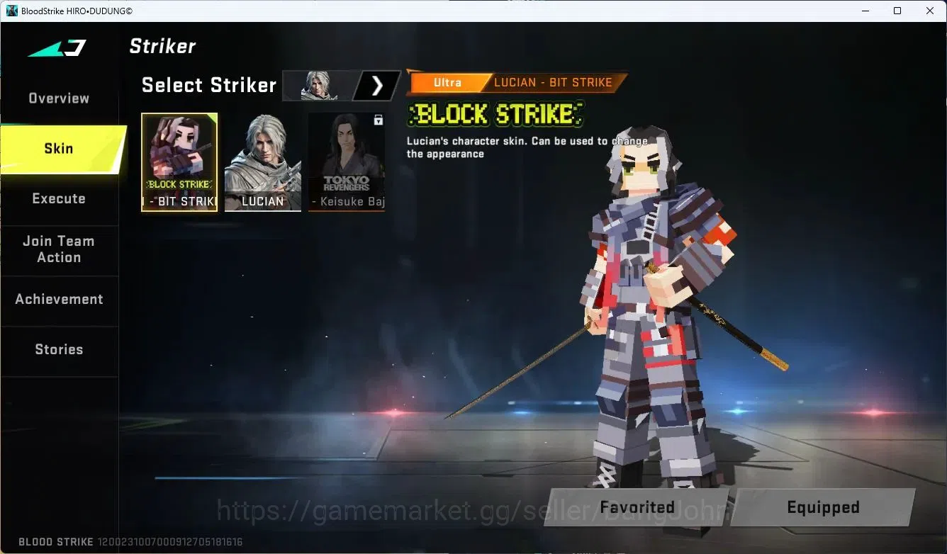 Blood Strike Accounts ASIA | TR Katana Melee|TR Keisuke Baji Striker|4 U image 2