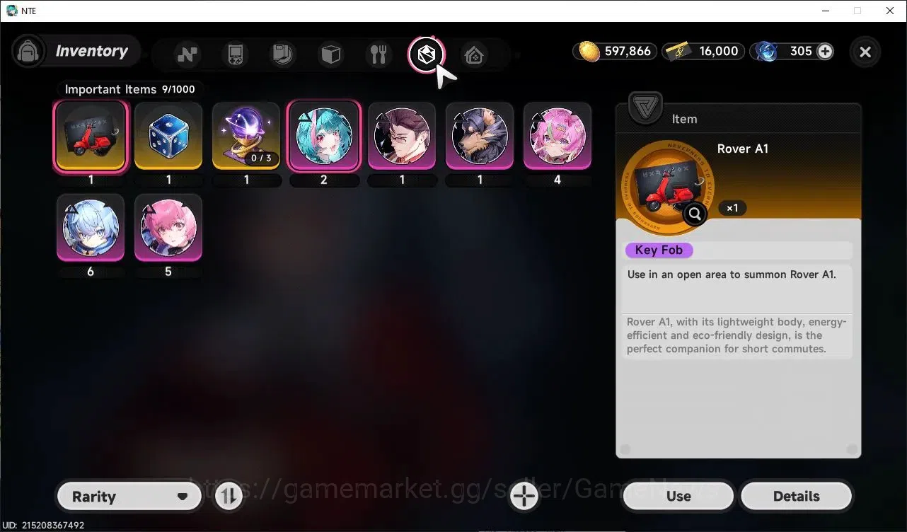 Neverness to Everness Accounts GLOBAL SEA|HL 15|TL 1|3 SSR (Lacrimosa,Hotori,Fadia)+2 S-Class Selector Box|Selector 13