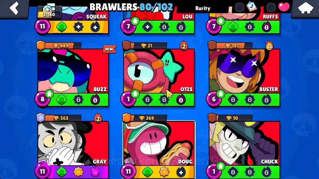 Brawl Stars Accounts Lv 90|27K Trophy|80 Brawlers 16 Max Lvl|UL Sirius| image 11