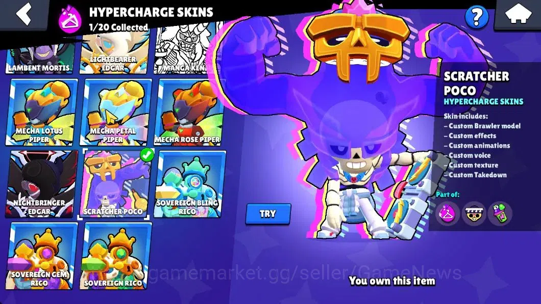 Brawl Stars Accounts Lv 90|27K Trophy|80 Brawlers 16 Max Lvl|UL Sirius| image 14