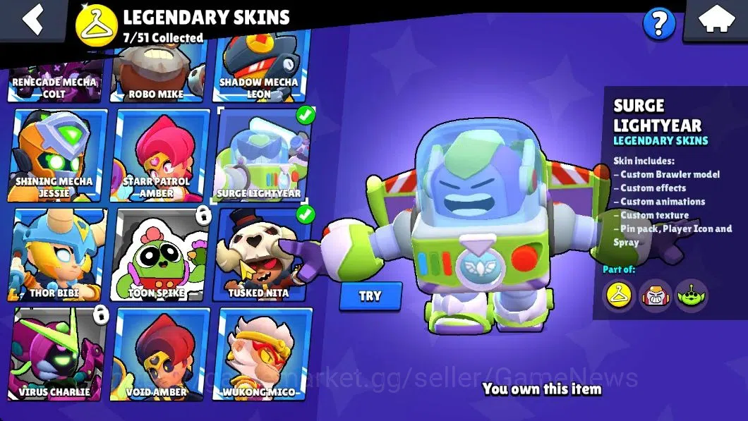Brawl Stars Accounts Lv 90|27K Trophy|80 Brawlers 16 Max Lvl|UL Sirius| image 17