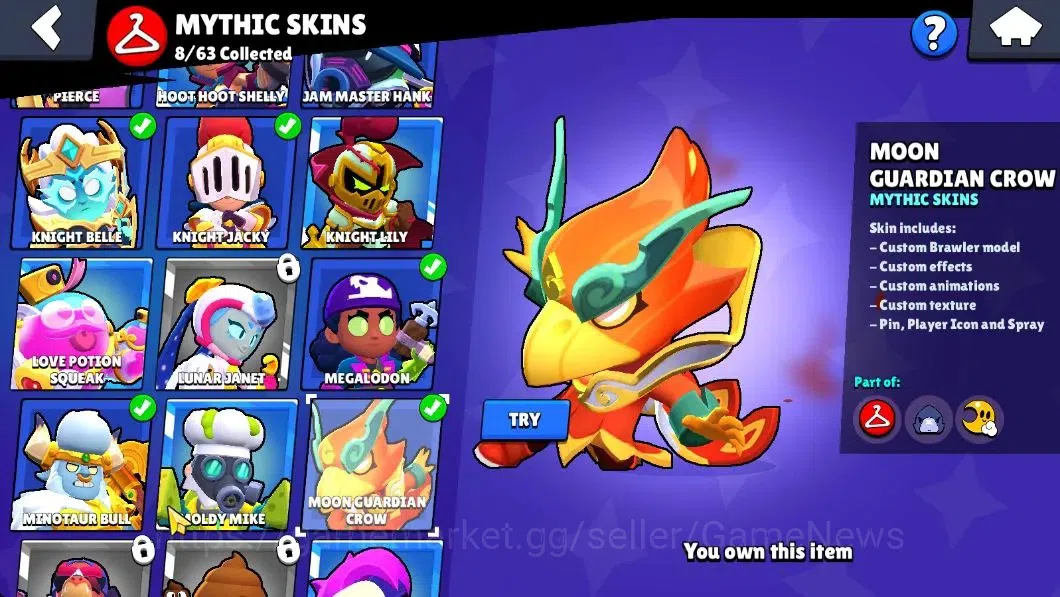 Brawl Stars Accounts Lv 90|27K Trophy|80 Brawlers 16 Max Lvl|UL Sirius| image 19