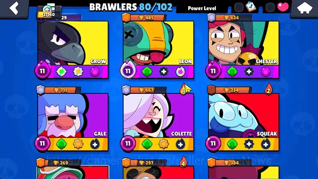 Brawl Stars Accounts Lv 90|27K Trophy|80 Brawlers 16 Max Lvl|UL Sirius| image 6