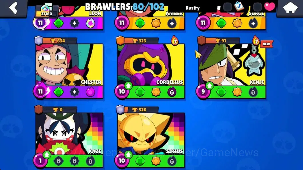 Brawl Stars Accounts Lv 90|27K Trophy|80 Brawlers 16 Max Lvl|UL Sirius| image 8