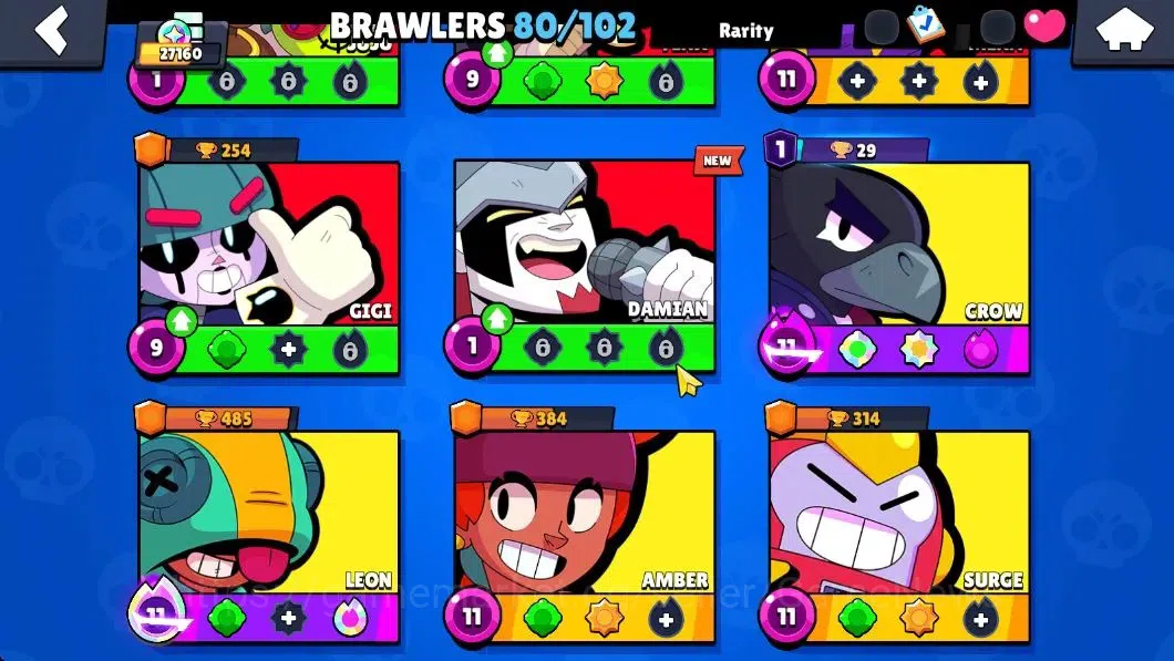 Brawl Stars Accounts Lv 90|27K Trophy|80 Brawlers 16 Max Lvl|UL Sirius| image 9