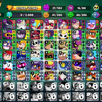 Brawl Stars Accounts Lv 90|27K Trophy|80 Brawlers 16 Max Lvl|UL Sirius| image 1