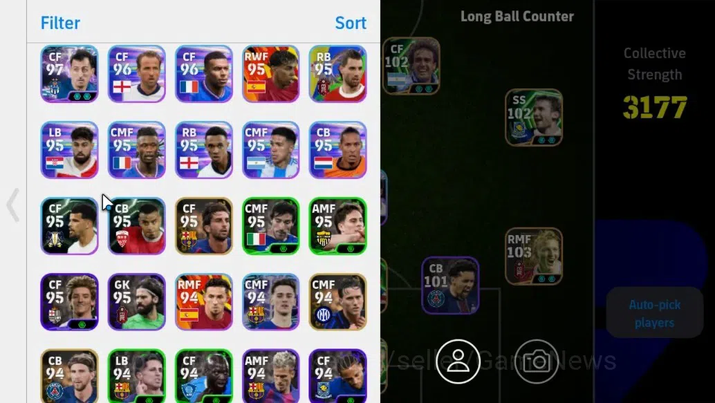 eFootball Accounts Android||Johan Cruyff, Alan Franco, Oliver Kahn, R image 2