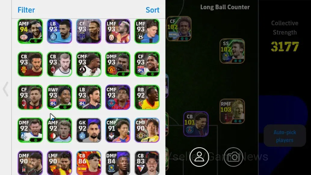 eFootball Accounts Android||Johan Cruyff, Alan Franco, Oliver Kahn, R image 3