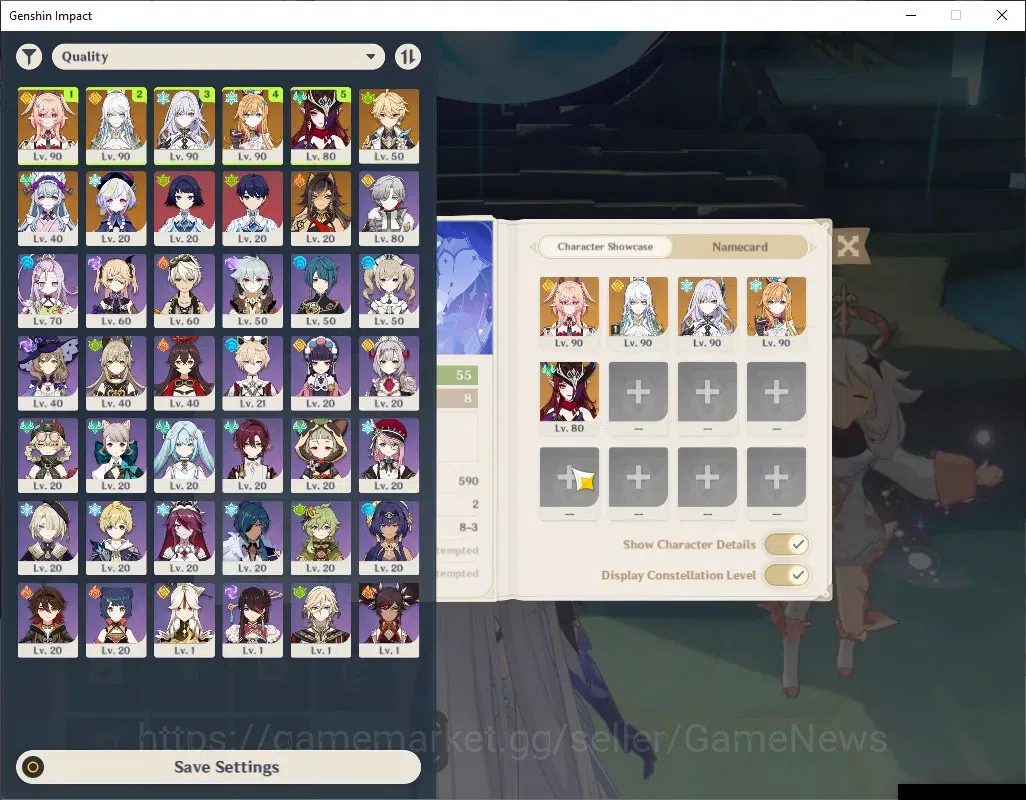 Genshin Impact Accounts ASIA|AR 55|5 Limited + 3 (*5 Weapon)|[Skirk,Escoff image 2
