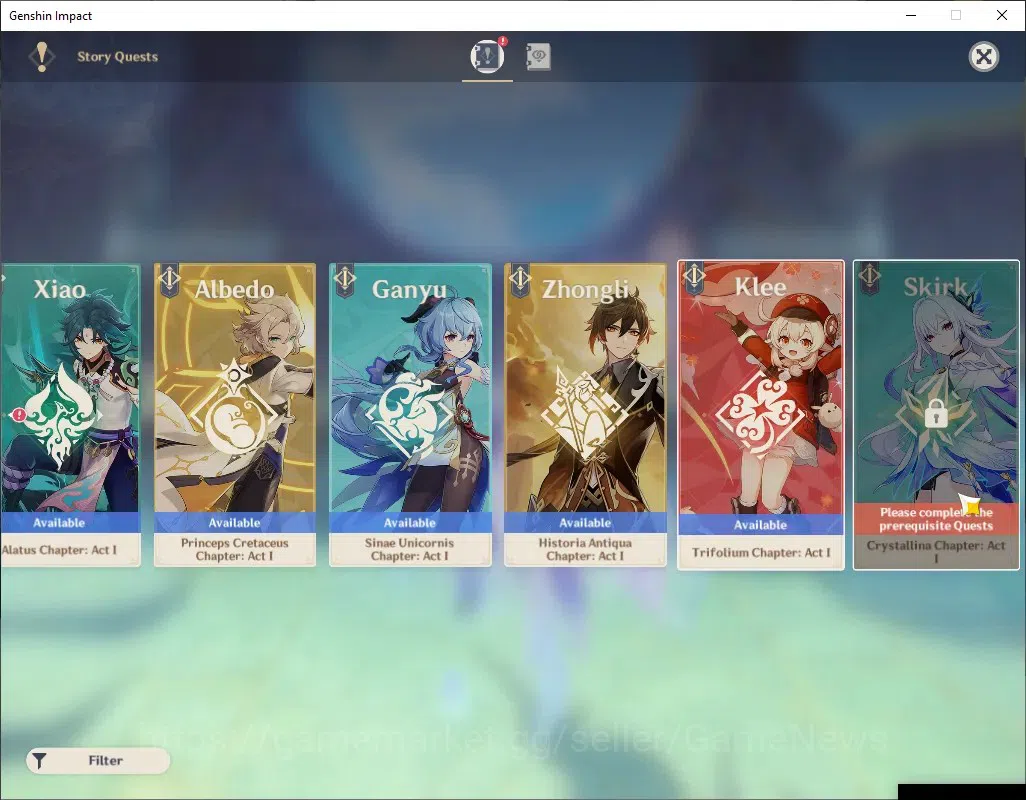 Genshin Impact Accounts ASIA|AR 55|5 Limited + 3 (*5 Weapon)|[Skirk,Escoff image 20