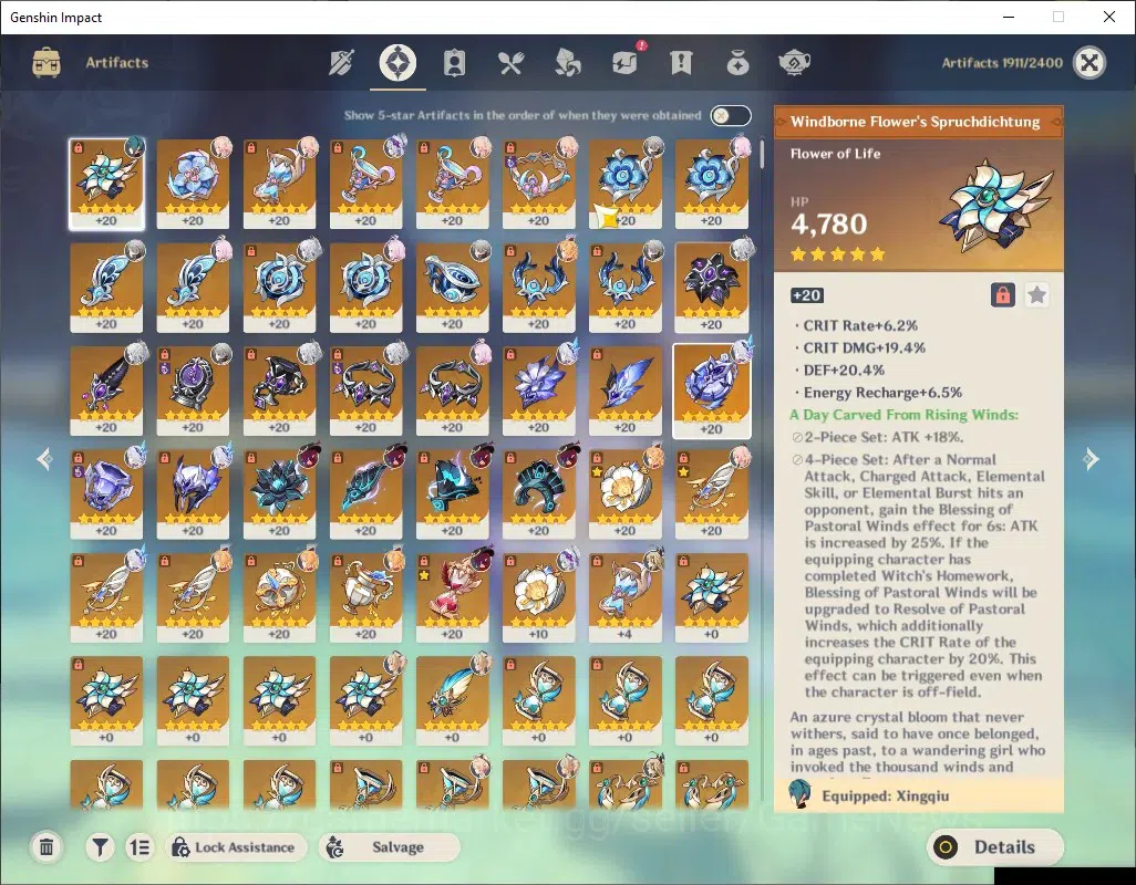 Genshin Impact Accounts ASIA|AR 55|5 Limited + 3 (*5 Weapon)|[Skirk,Escoff image 7