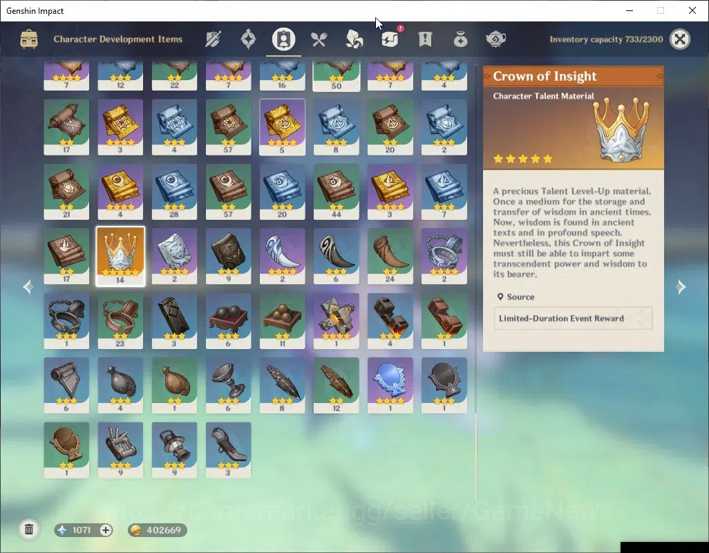 Genshin Impact Accounts ASIA|AR 55|5 Limited + 3 (*5 Weapon)|[Skirk,Escoff image 9