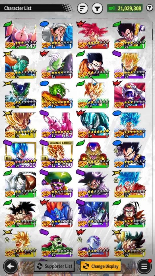 Dragon Ball Legends Accounts Android|Lvl 148|21M Total Power|961 CC|1 LR|3 UL|L image 5