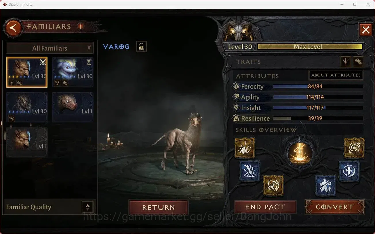 Diablo Immortal Accounts High-End NA - High heavens | 60 (756) Barbarian-Harbinger | CR 40k | Reso 330 | Inferno 3 | Varog 16