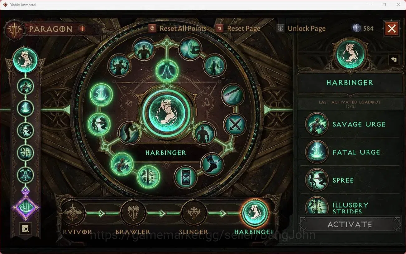 Diablo Immortal Accounts High-End NA - High heavens | 60 (756) Barbarian-Harbinger | CR 40k | Reso 330 | Inferno 3 | Varog 5