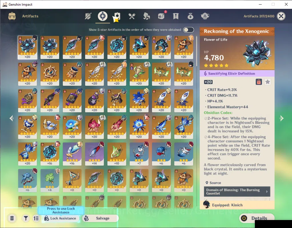 Genshin Impact Accounts ASIA|AR 55|4 Limited+4(*5Weapon)|Kinich+Sign,Nahid image 7