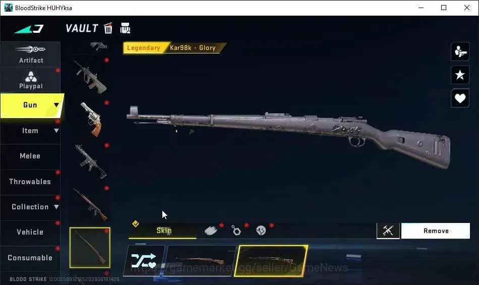 Blood Strike Accounts ASIA|Collab 7DS-AK47|Melee 2nd Anniv Butterfly Kni image 14