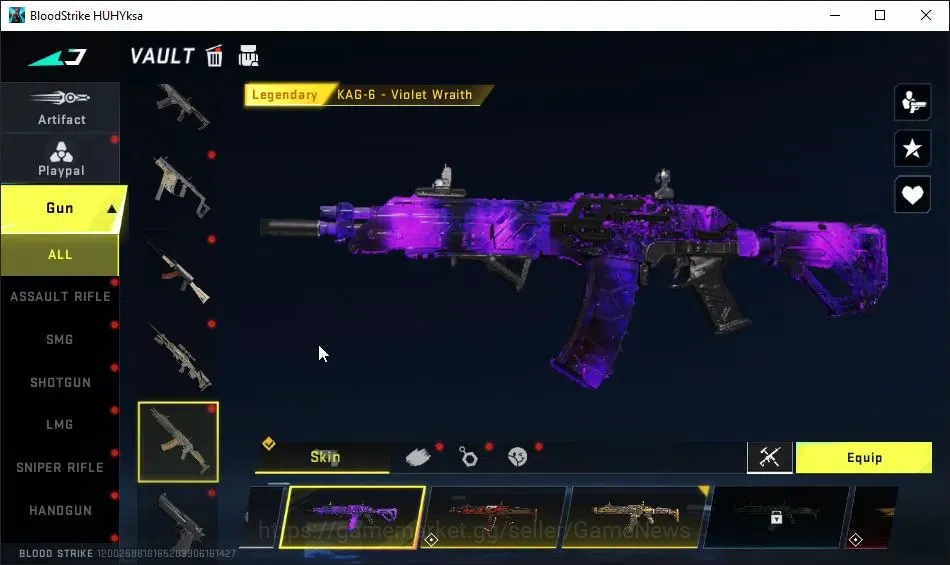 Blood Strike Accounts ASIA|Collab 7DS-AK47|Melee 2nd Anniv Butterfly Kni image 19