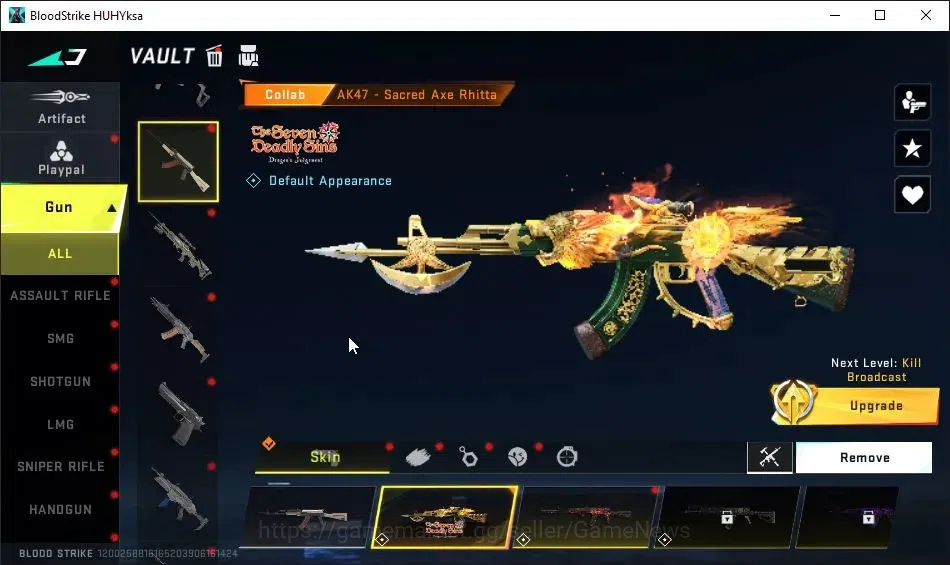 Blood Strike Accounts ASIA|Collab 7DS-AK47|Melee 2nd Anniv Butterfly Kni image 7