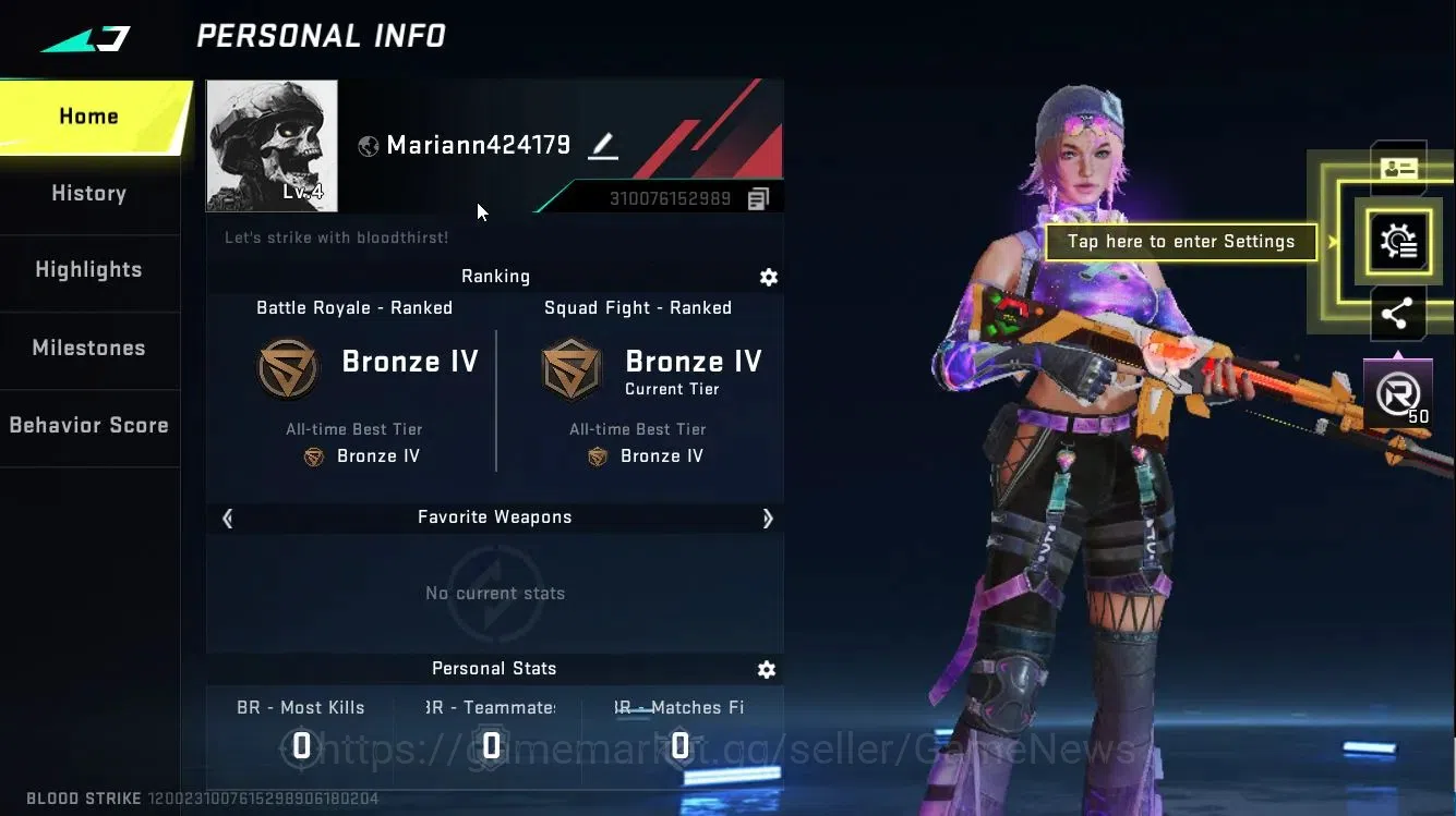Blood Strike Accounts ASIA|Collab EVA[MCX-EVA00]|ULTRA Striker [EMMA-Hex image 2