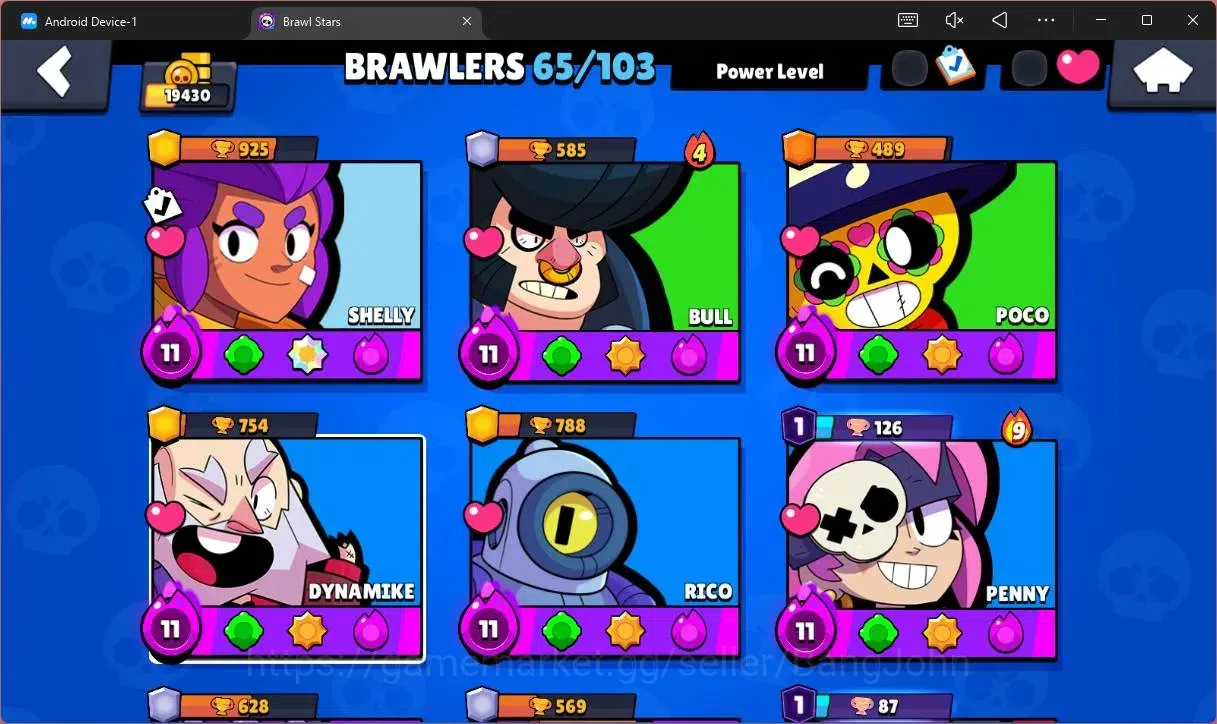 Brawl Stars Accounts Global | 19430 Thropy|65 Brawler|16 Max Hypercharg image 5