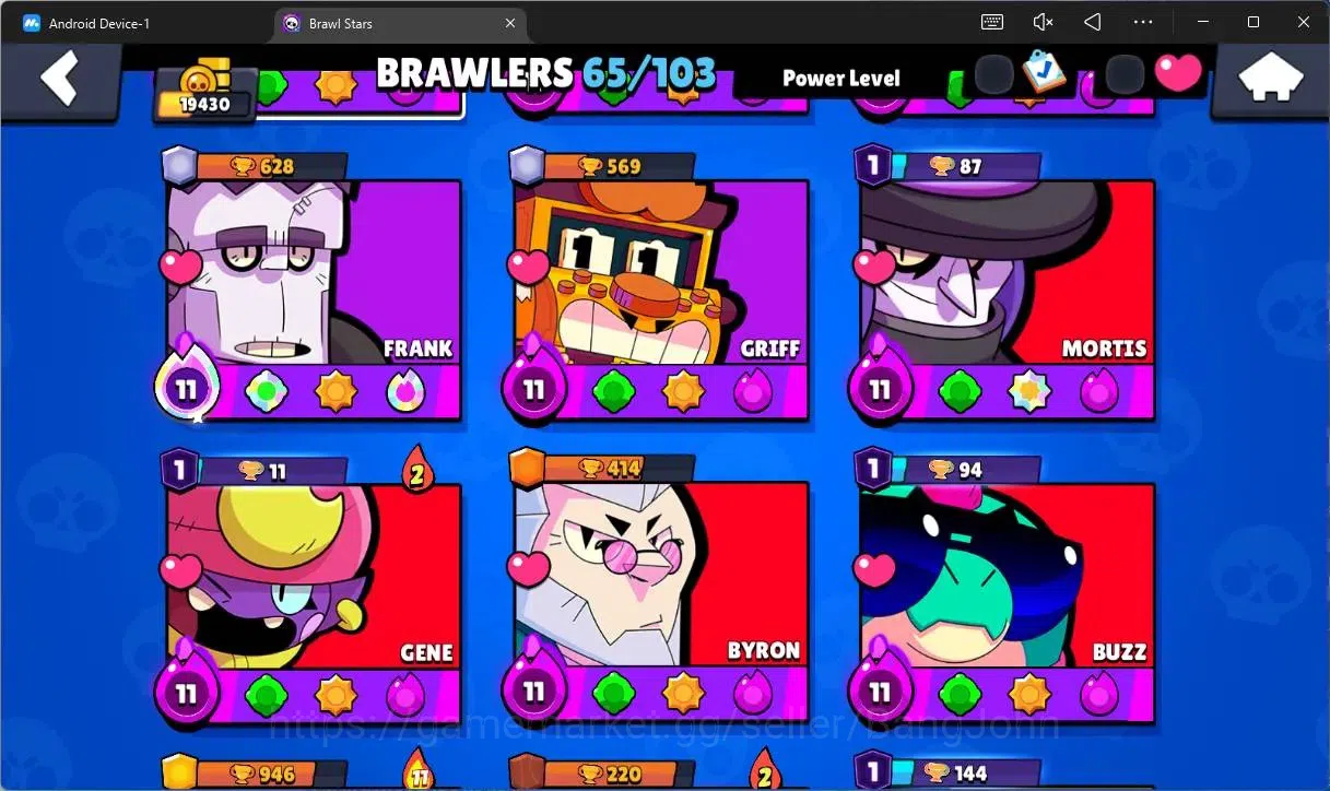 Brawl Stars Accounts Global | 19430 Thropy|65 Brawler|16 Max Hypercharg image 6