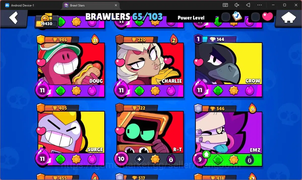 Brawl Stars Accounts Global | 19430 Thropy|65 Brawler|16 Max Hypercharg image 7
