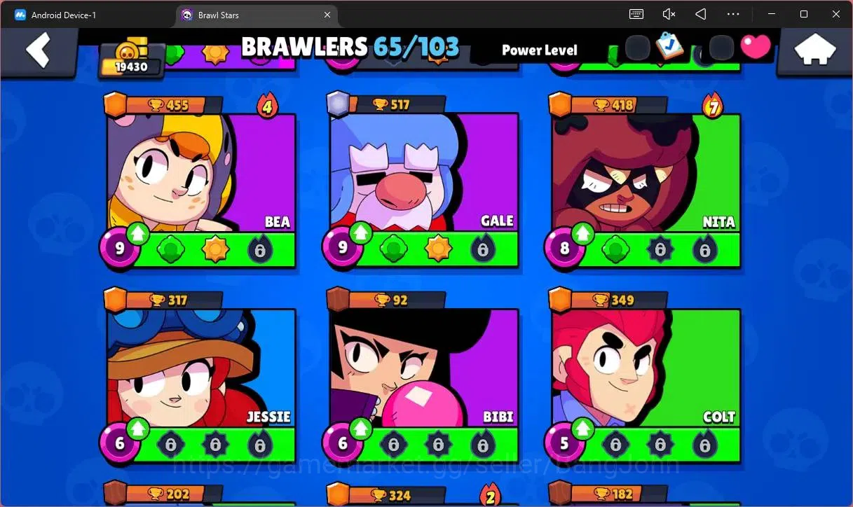 Brawl Stars Accounts Global | 19430 Thropy|65 Brawler|16 Max Hypercharg image 8