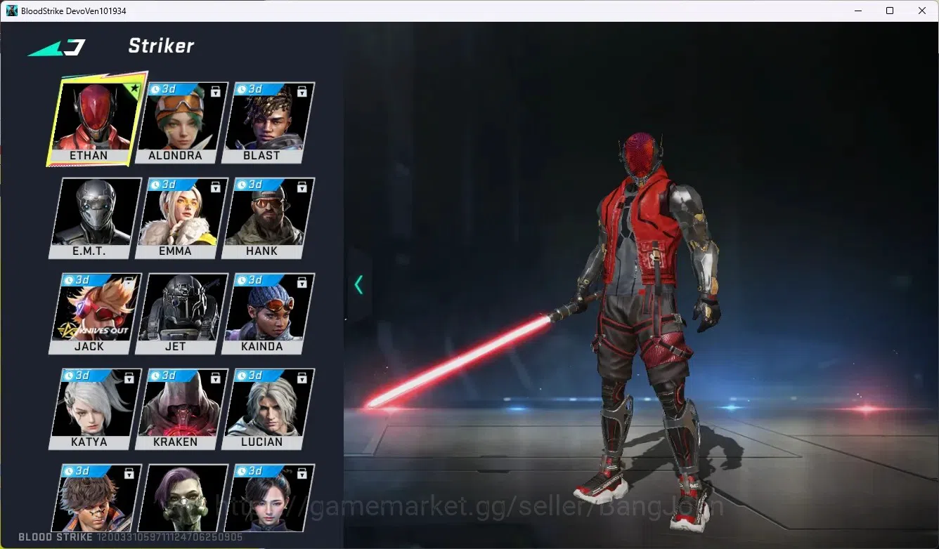 Blood Strike Accounts ASIA | 1 Ultra Melee: Lightblade-Dark Force | 1 Le image 6