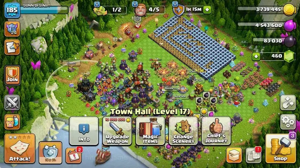 Clash of Clans Accounts Global | TH 17-BH 10 | LVL 185 | HH 9 | AQ 74 ,MP image 2