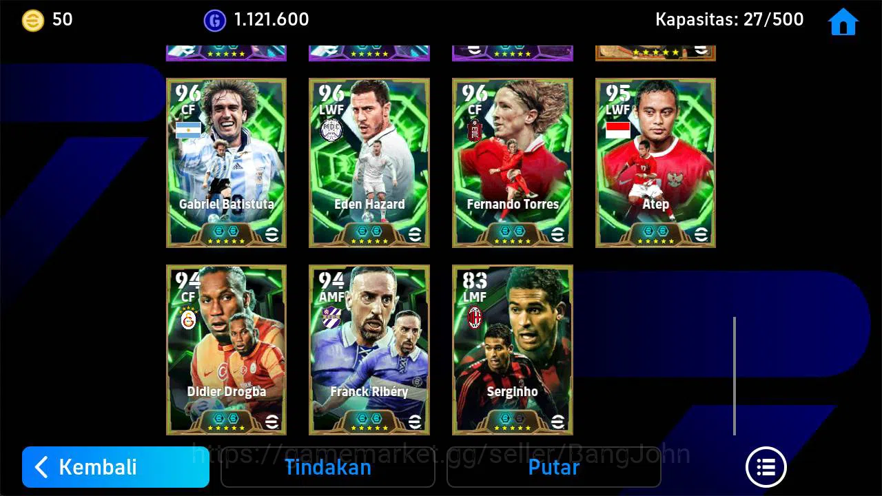 eFootball Accounts Android, Pwr 3188, maldini epic, van djik big, don image 2