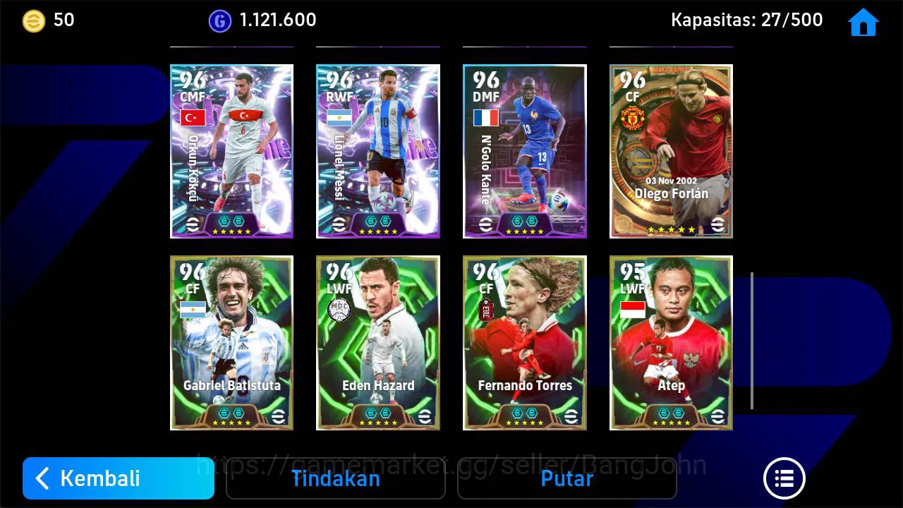 eFootball Accounts Android, Pwr 3188, maldini epic, van djik big, don image 3