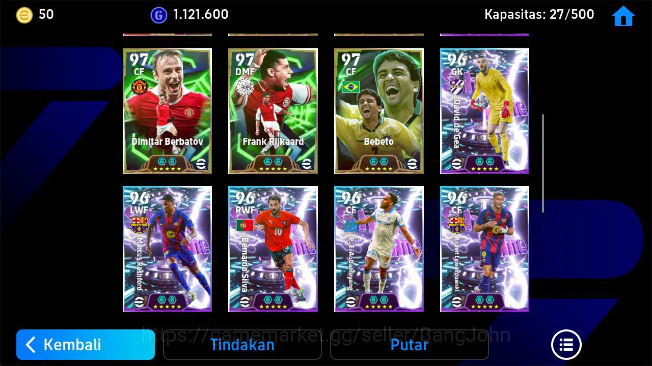 eFootball Accounts Android, Pwr 3188, maldini epic, van djik big, don image 4