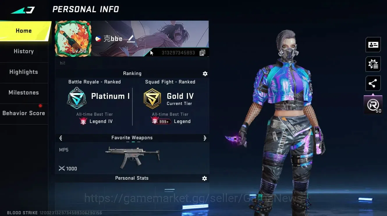 Blood Strike Accounts ASIA|ULTRA MELEE Dualblade,Butterfly Knife,Shurike image 2