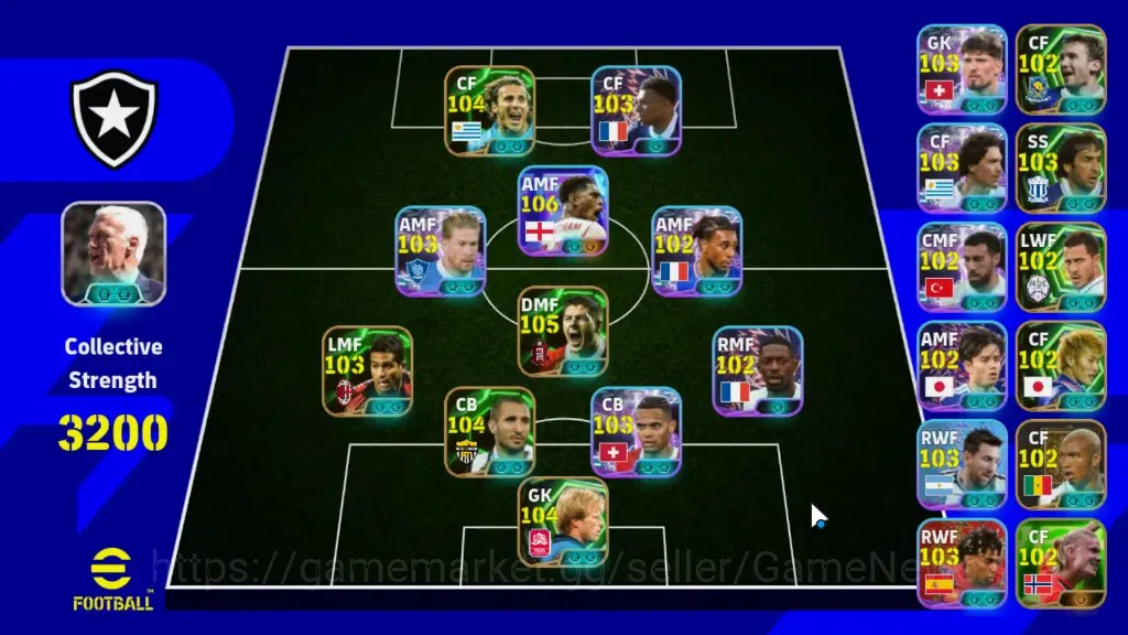 eFootball Accounts Legends & Iconic Players Android|NationalTeamPack France2026|10 Epic 1