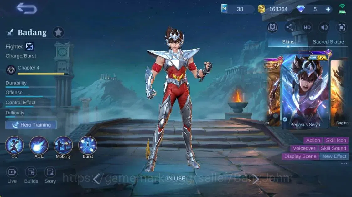 Mobile Legends: Bang Bang Accounts Global|Hero 132|Skin 260|Renowned|KOF Karina|STUN  image 11