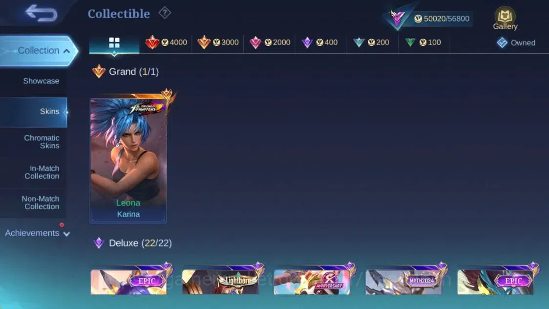 Mobile Legends: Bang Bang Accounts Global|Hero 132|Skin 260|Renowned|KOF Karina|STUN  image 13