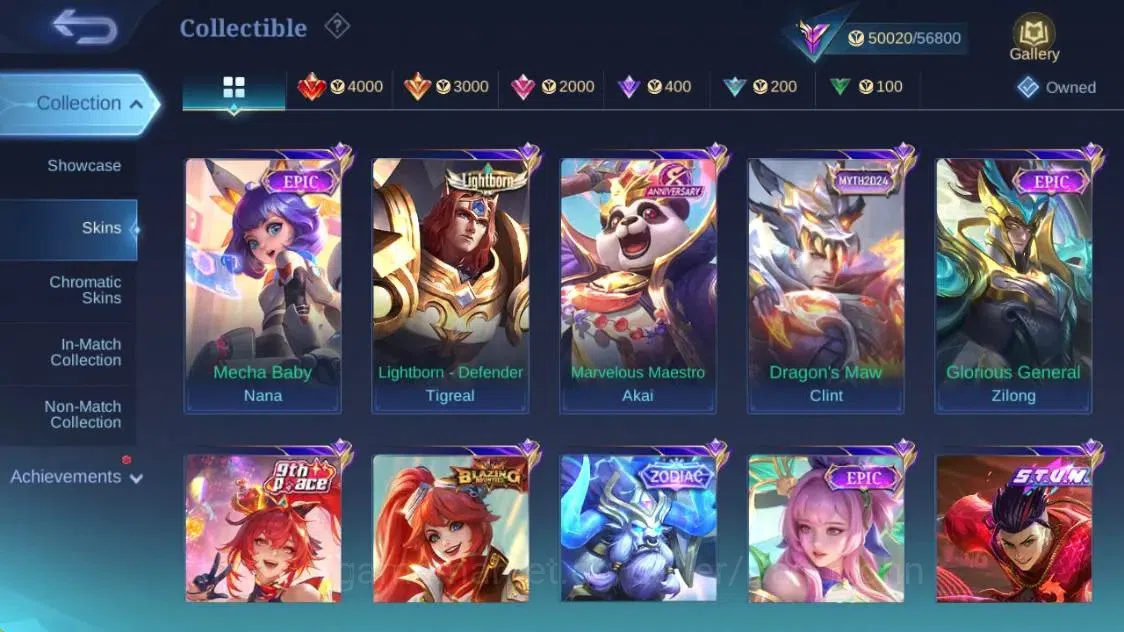 Mobile Legends: Bang Bang Accounts Global|Hero 132|Skin 260|Renowned|KOF Karina|STUN  image 14
