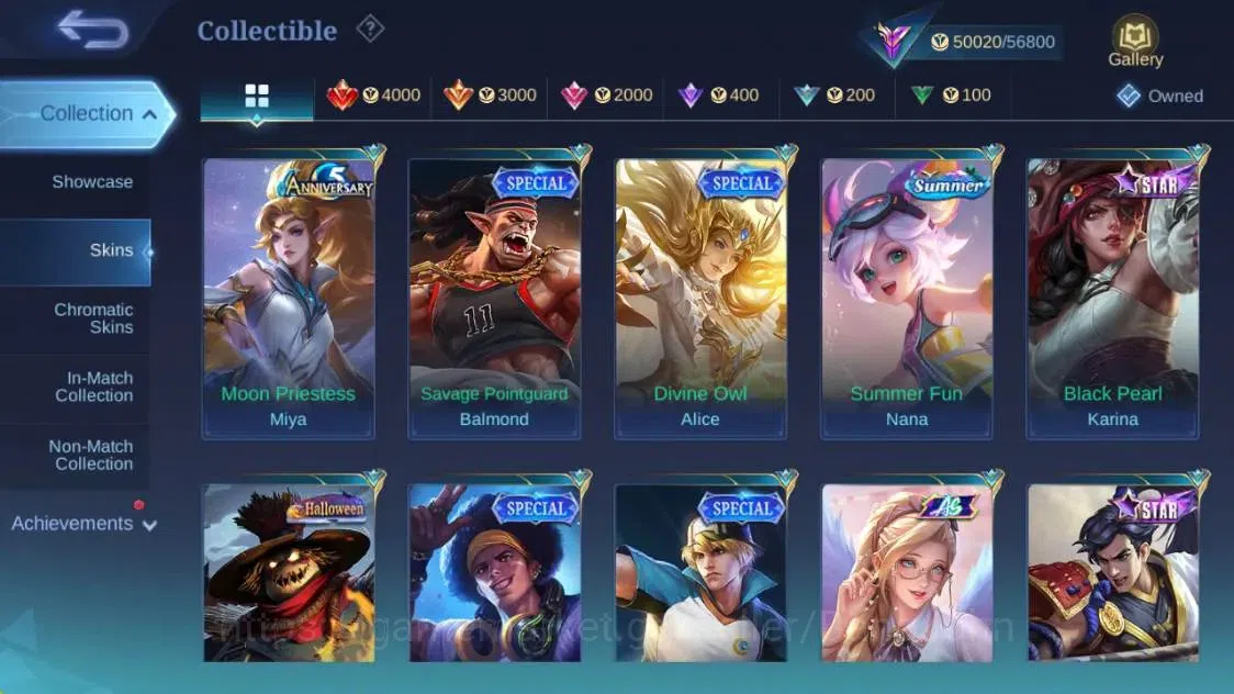 Mobile Legends: Bang Bang Accounts Global|Hero 132|Skin 260|Renowned|KOF Karina|STUN  image 17